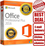 MICROSOFT OFFICE 2016 PROFESSIONAL PLUS 32/64bit License Key Instant Delivery