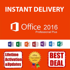 MICROSOFT OFFICE 2016 PROFESSIONAL PLUS 32/64bit License Key Instant Delivery